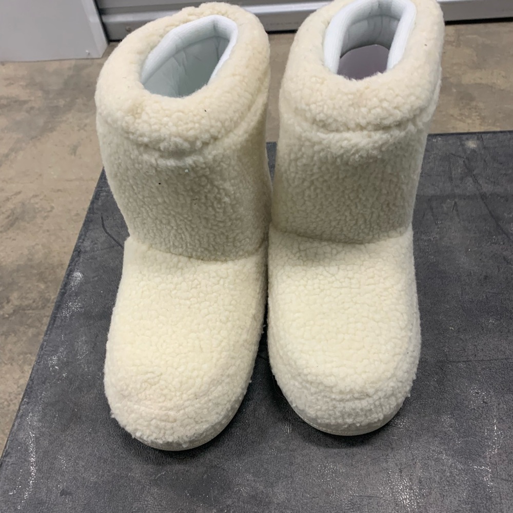 Cozy Cream Kids One Piece Boots